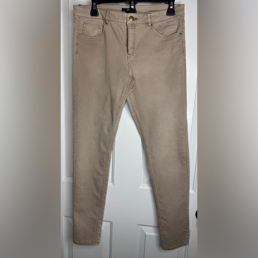 H&M Light Beige Denim Pants
